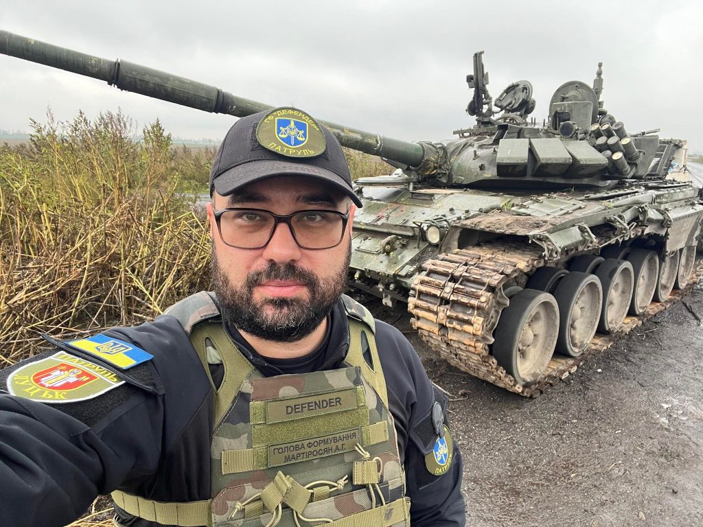 Артур Мартіросян з танком